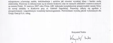 Przedsiębiorstwo 4 wizerunek ABC PRZEPROWADZKI KRAKÓW TRANSPORT Transport Samochodowy w Kraków MA