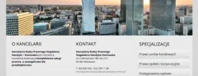 Przedsiębiorstwo 3 wizerunek KANCELARIA RADCY PRAWNEGO MAGDALENA MENDYKA-MONIUSZKO Windykacja, Obrót Wierzytelnościami w Warszawa MZ
